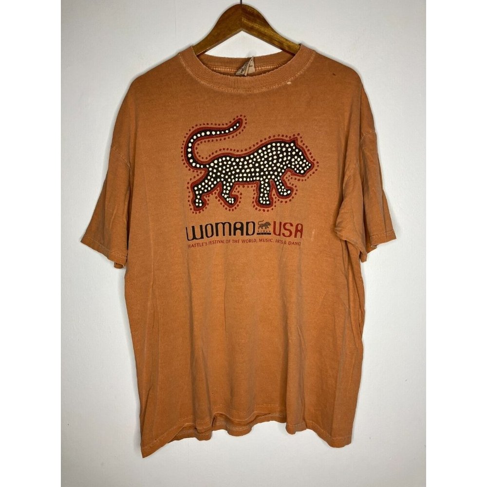 Vintage 1999 WOMAD Seattle Music Festival Men's XL T-Shirt 90's READ
